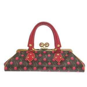 Louis Vuitton Monogram Cherry Red Sac Fermoir Lizard handbag LV